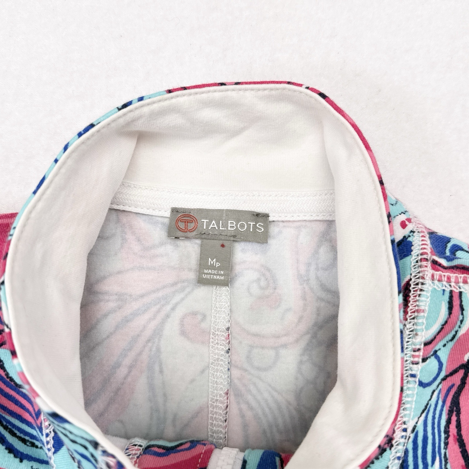 Talbots Jacket Medium Petite Performance Coastal … - image 8