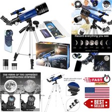 Lightweight 15X-150X Telescope for Stargazing  Wildlife Viewing Adventures