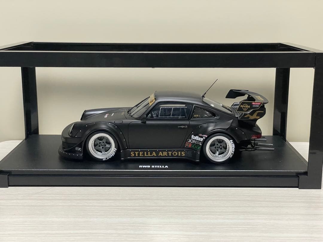 GT Spirit RWB 964 Matte Black Stella Artois 1/18 Scale Model Car