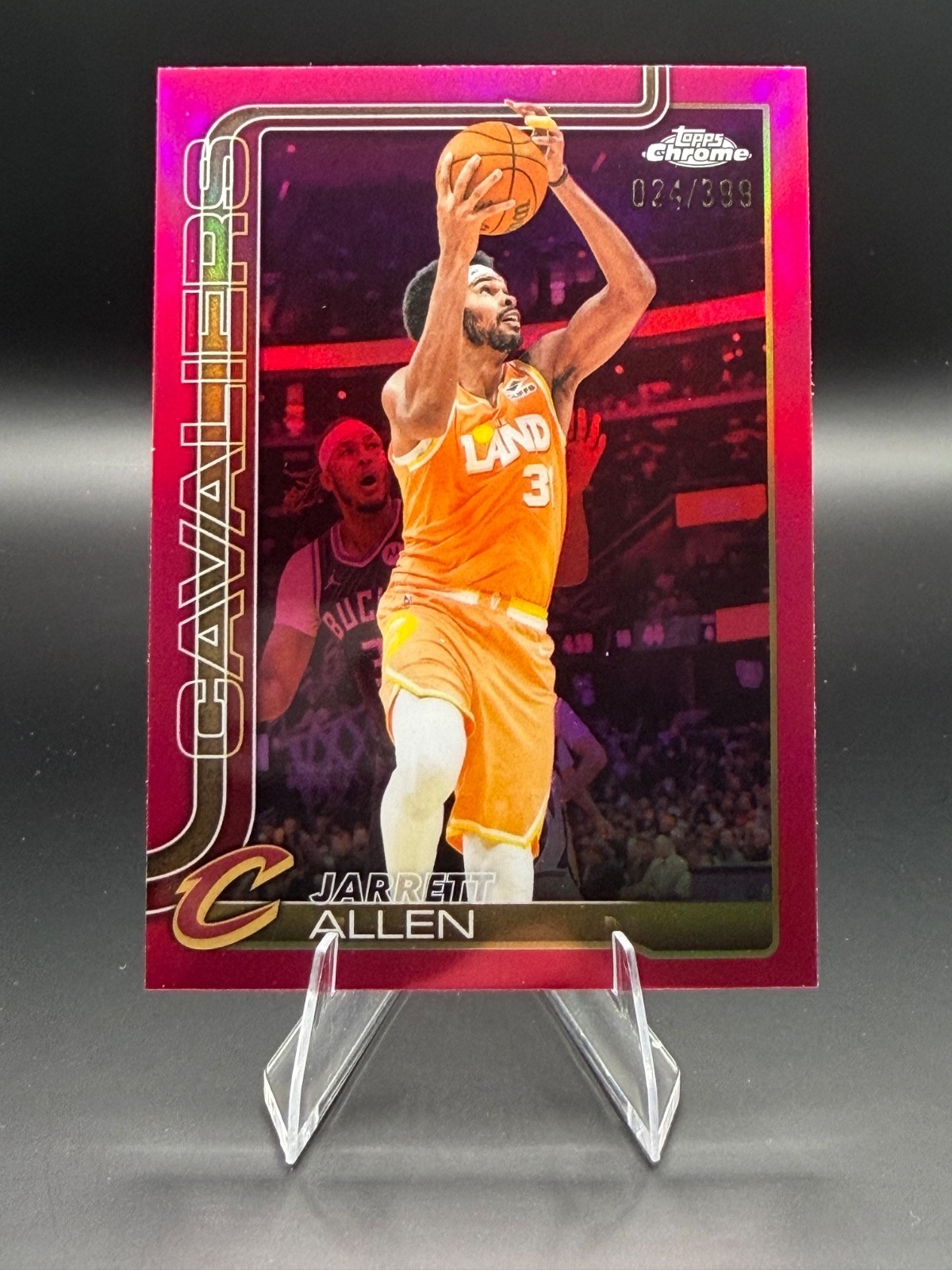 2025-26 Topps Chrome Update Jarrett Allen Magenta #/399 Cleveland Cavaliers 