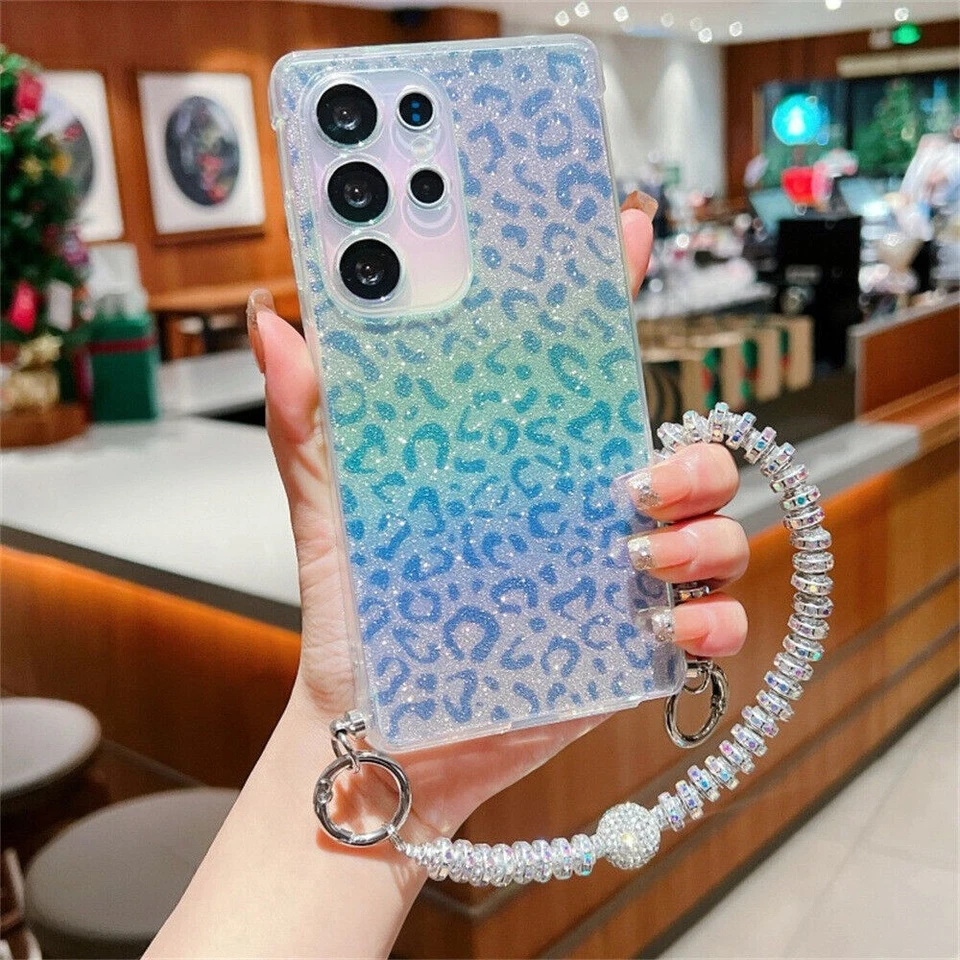 For Samsung S25 Ultra S24 S23 S22FE Plus A35 A36 Leopard Print Cell Phone Cover - Image 2 of 4