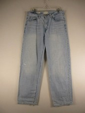 Universal Thread Jeans Womens 8 Light Wash Straight Leg High Rise Distressed