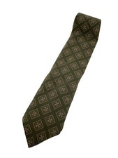 GIORGIO ARMANI Necktie Silk GRN All-over Pattern Men's