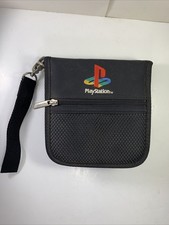 Vintage Sony Playstation PS1 20 Disc Game CD Zipper Holder Carrying Case Square