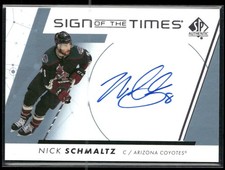 2023-24 SP Authentic Nick Schmaltz 2022-23 Update: Sign of the Times #SOTT-NS