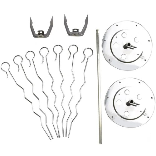 Barbecue kebab Blontixa shashlik grill girarrosto griglia pollo griglia pesce 1400 W - Foto 3 di 3
