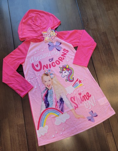 PJ's PAJAMAS Jojo Siwa Hoodie Pajamas Set Unicorns Size 8 NEW - Picture 4 of 12