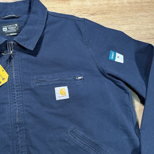 NEW Carhartt Rugged Flex Duck Detroit Relaxed Canvas Workwear Jacket Men’s XXL - Picture 2 of 7
