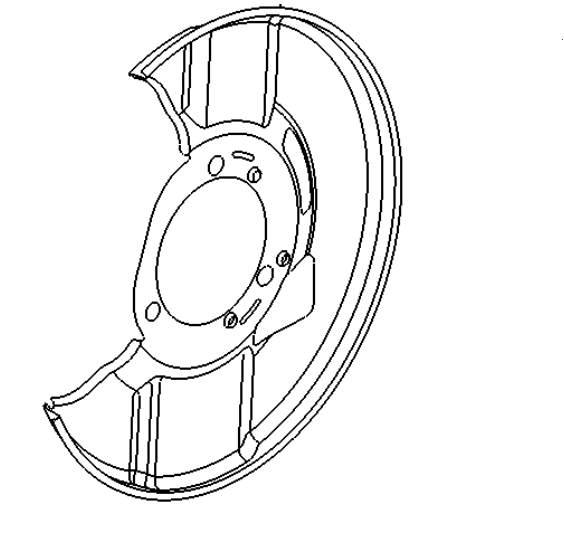 Genuine Vauxhall Insignia a Front RH Brake Disc Dust Shield Cover