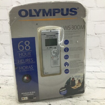 OLYMPUS WS-300M Digital Voice Recorder & MP3 Player w/ Built-in USB connector