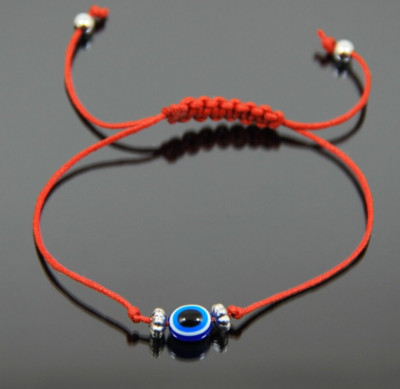 Böser Blick rotes Stringarmband Handarbeit Glück Schutz Kabbala Amulett Armbänder
