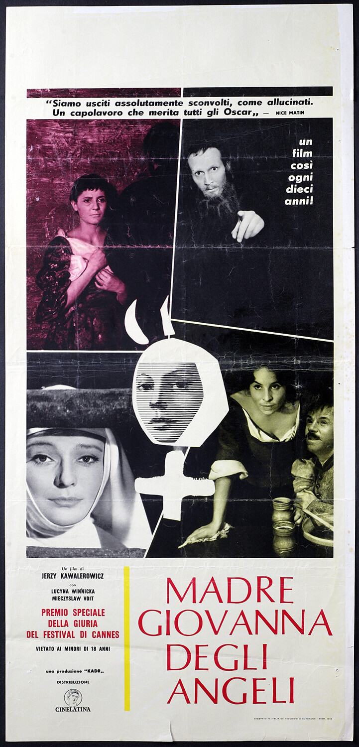 Locandina originale film Madre Giovanna degli Angeli (1961) - Regia di Jerzy Kawalerowicz