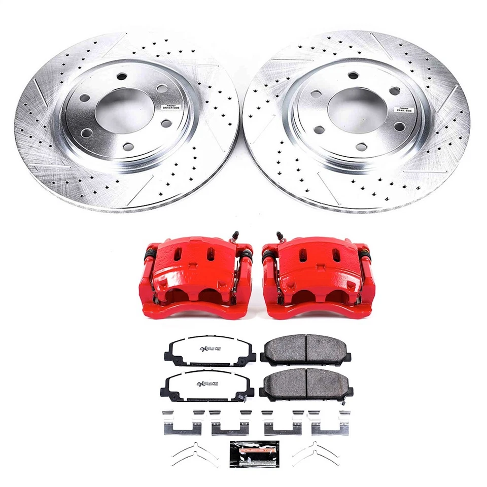 KC5821-36 Kit de frenos Powerstop con pinzas juego de 2 ruedas delanteras para Nissan TITAN Foto 2 de 4