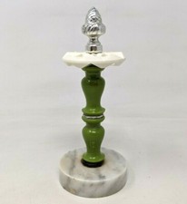 VTG Catco Marble Base Green Plastic Toothbrush Holder Italy Bathroom Decor DK21