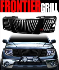 For 2005-2008 Frontier/Pathfinder Black Vertical Front Bumper Grill Grille ABS