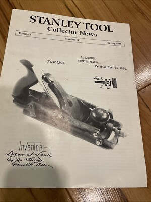 Stanley Tools Collector News Magazine Volume 6 14 Spring 1995