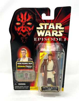 Star Wars Episode 1 The Phantom Menace Obi-Wan Kenobi Action Figure Hasbro 1998