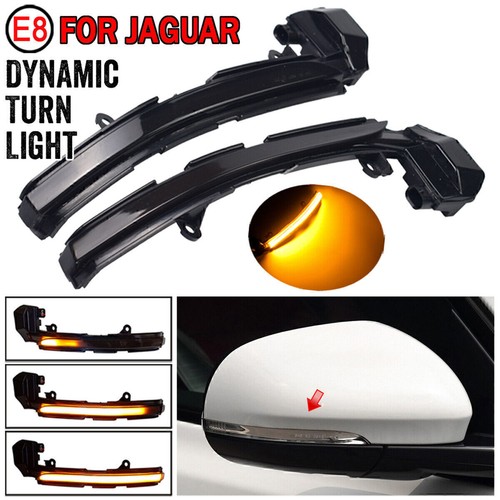For Jaguar XF X250 XE X760 XJ XK Dynamic LED Wing Mirror Indicator Signal Light - Picture 3 of 13
