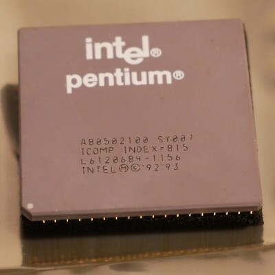 Intel Pentium 100MHz A80502100 SY007 CPU Processor Tested & Working 05