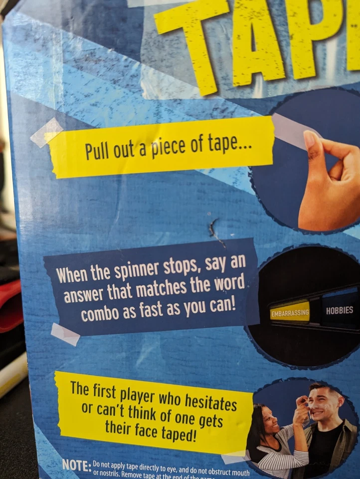 CAUGHT ON TAPE Challenge Game - 100% COMPLETE - NEVER PLAYED - 2016 Hasbro - Image 4 of 4