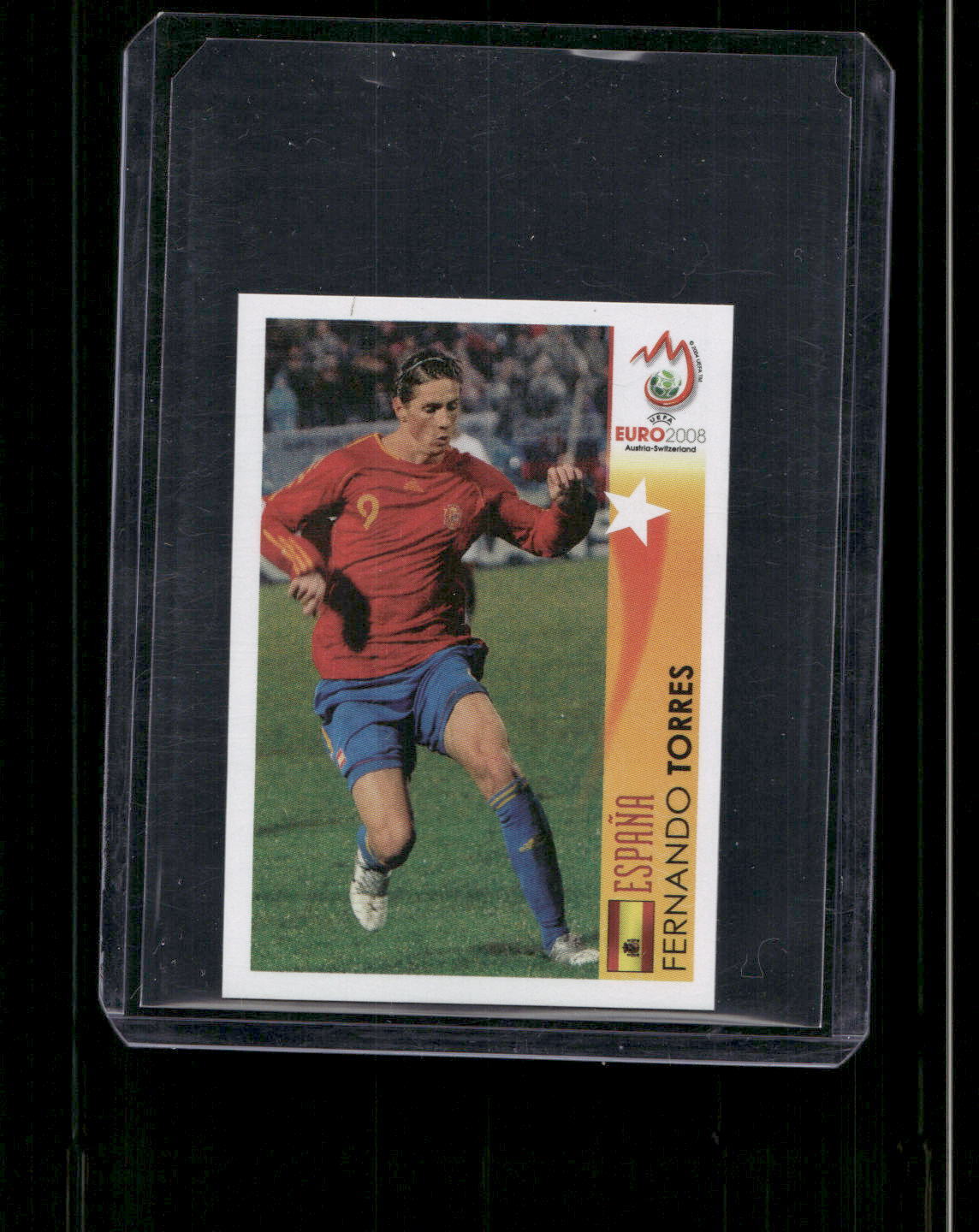 Fernando Torres #516 Soccer Cards 2008 Panini UEFA Euro Sticker trading card — raw and PSA graded price guide