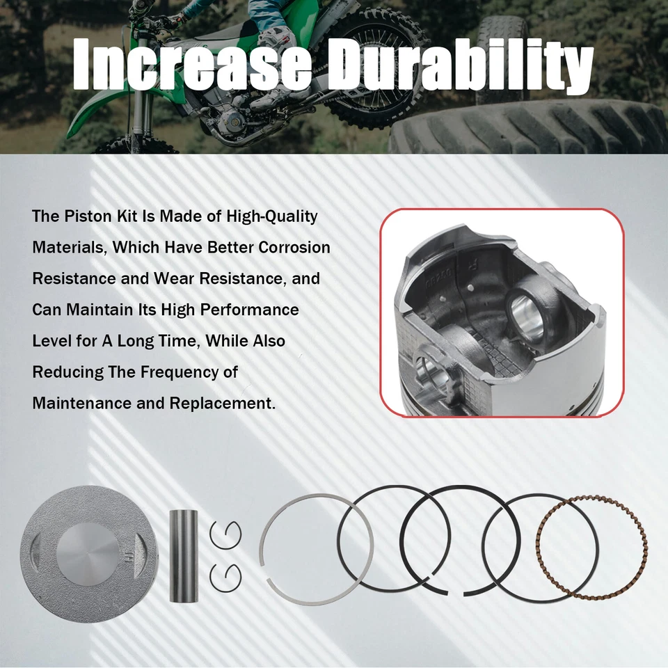 Std 65.50mm Piston Kit for Honda XL200R XR200 XR200R 1980-2002 13011-446-811 - Image 3 of 4