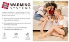 Electric Tile Radiant Warm Floor Heat Heated Kit, Mat with Prog Thermostat 120 V