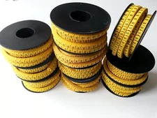 US Stock 3500 pcs Soft PVC Power Wire Number Marker Set No. 0 ~ 9