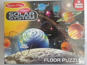 Details About Floor Puzzle Melissa And Doug Solar System 48 Pieces 2 X 3 Feet Thick Cardboard