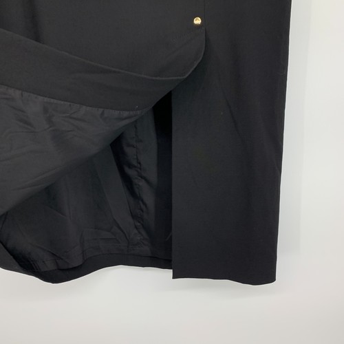 Calvin Klein Rock Damen Größe 6 Schwarz Bleistift Gerade Hohe Taille Schlitz Vorne - Bild 4 von 9