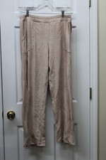 Cuddl Duds Fleecewear Stretch Lounge Pants-Oatmeal Heather-Large-NEW-A342116