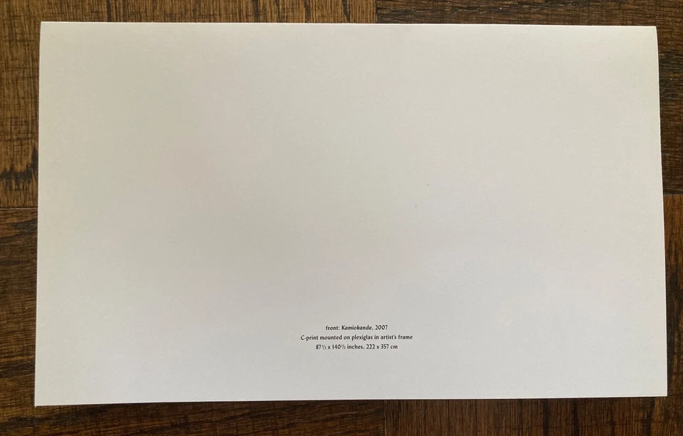 Invitación de exposición de galería de arte vintage Andreas Gursky 2007 Matthew Marks Foto 4 de 4