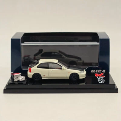 Honda Civic Type R EK9 ホワイト ミニカー 1/64 Hobby Japan Honda Civic Type-R (EK9) Custom White with
