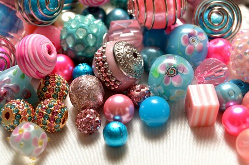 Pink Whimsy Bead Mix by Lilah Ann Beads- Resin, Boho, Wire, Glass - BM316 - Picture 10 of 10