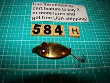 V0584 H RED EYE WIGGLER JR SPOON  FISHING LURE