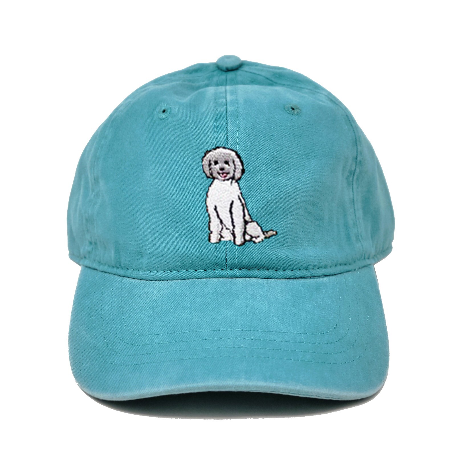 Maltipoo dog embroidered dad hat, Maltese poodle dog embroidered ball cap