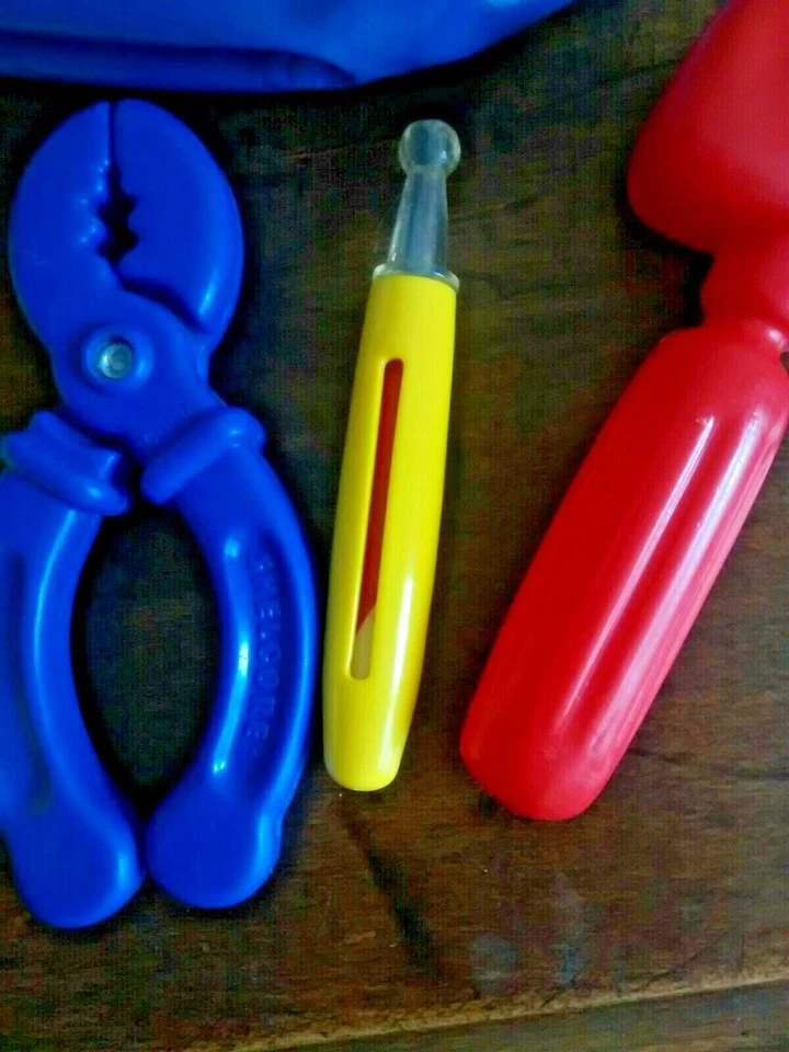 Sesame Street Doctor's Kit 1993 Tyco Vintage Bolsa Medicina Play Big Bird T53 Foto 4 de 4