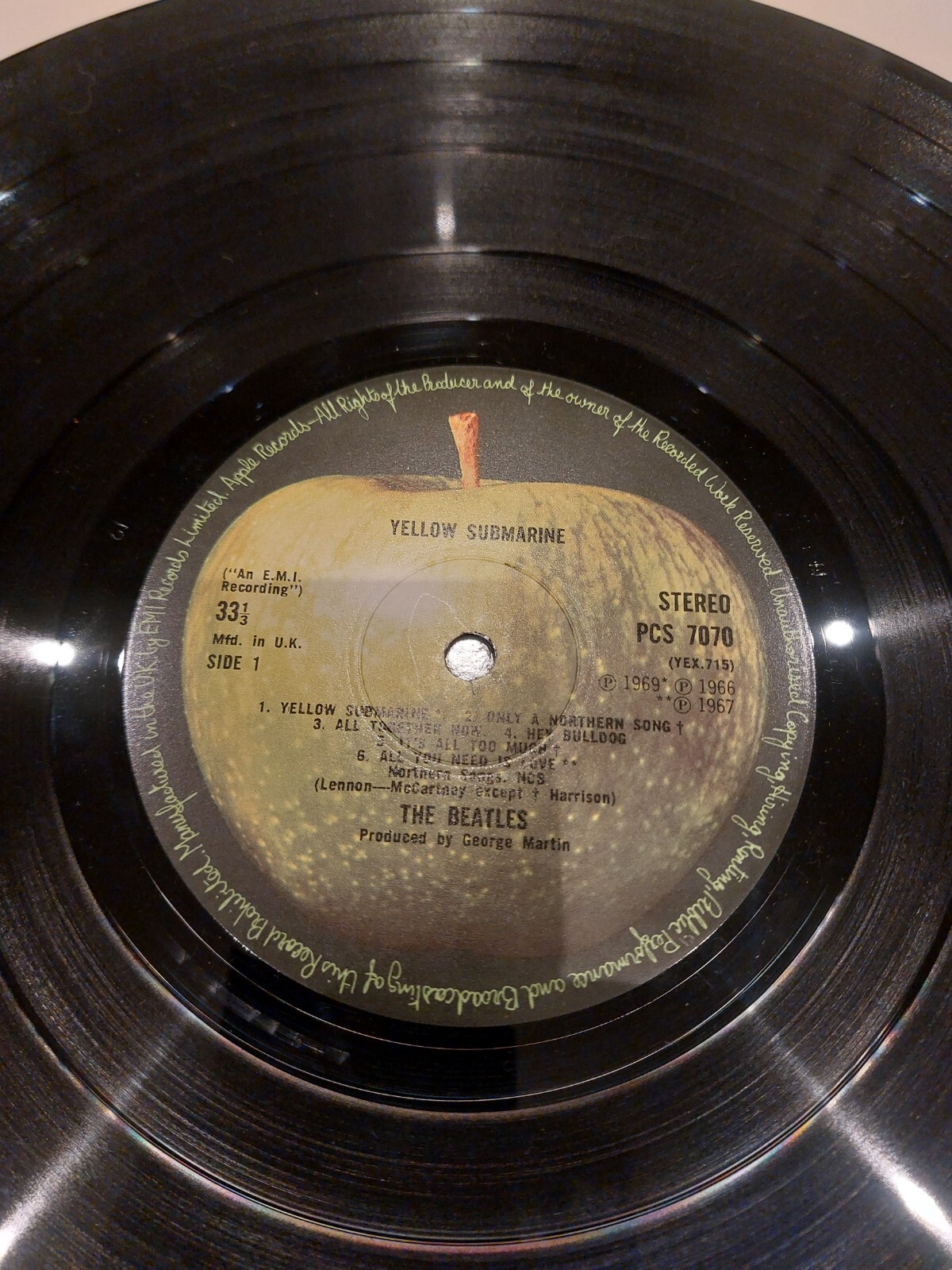 The Beatles Yellow Submarine [VINYL] 1966 EMI PCS 7070 eBay