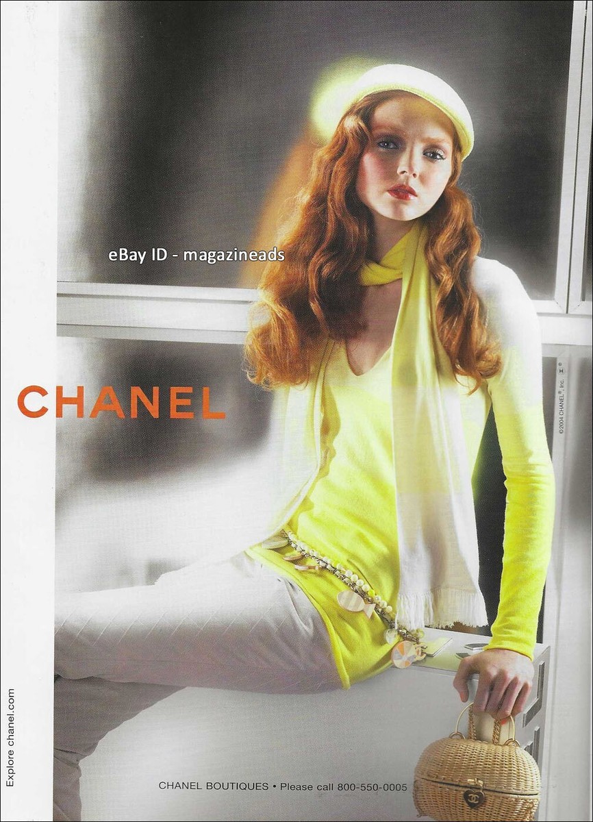 CHANEL 1-Page Magazine PRINT AD Cruise 2005 LILY COLE pretty girl