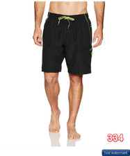 Speedo Men's Swim Trunk Knee Length Marina Volley Black Green S