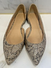 Womens J. Crew Audrey D’Orsay Size 8 Gold Glitter flats snakeskin shoes VGUC — photo 2