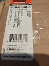 Dorman 610-0340.5 "Hd Solutions" 1 1/8 In.   16 Serrated Stud   1 In. Knurl,