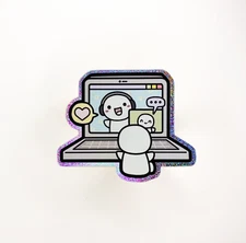 TCMC The coffeemonsterzco- Internet Friends- Vinyl Sticker