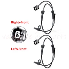 2 x ABS Wheel Speed Sensor Pair Front LH RH For 2009-2014 Nissan Murano 3.5L