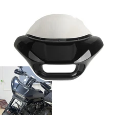 Front Headlight Fairing Front Mask w/9" Windscreen For Harley FXFB FXFBS 2018-24
