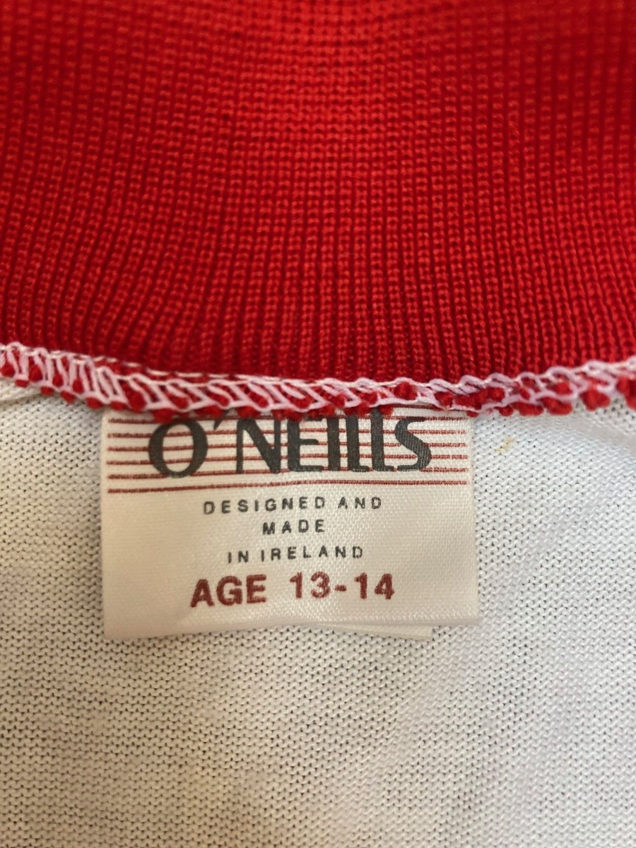 Maillot O’Neills Derry GAA Domicile 1993-1994 – Taille 13-14 Ans (blanc, Excellent état)