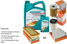 MAHLE Inspektionspaket 6L ADDINOL GIGA LIGHT MV 5W-30 für Audi A3 8P1 2.0 TDI