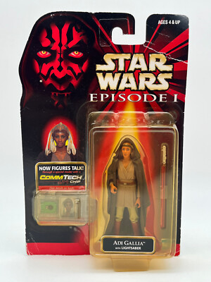Hasbro Star Wars Episode 1 Adi Gallia mit Lichtschwert - 1999 - NEU