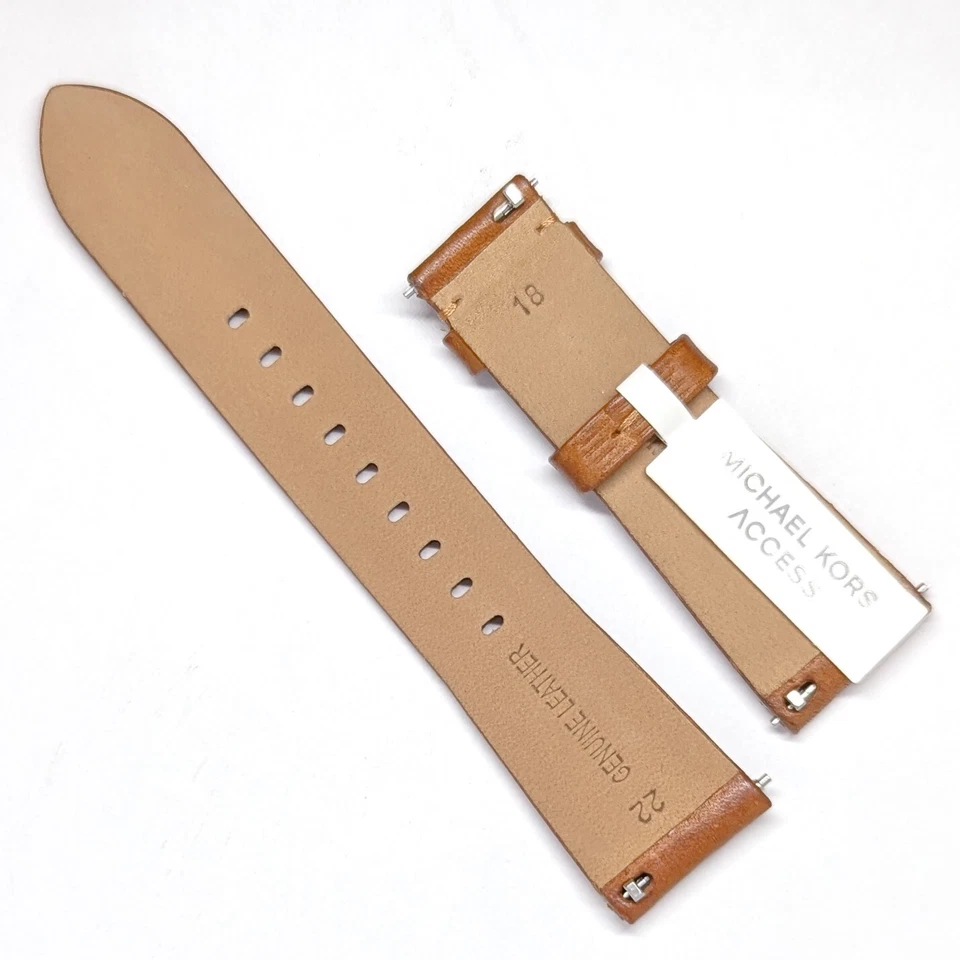 Michael Kors genuino 22mm correas de reloj de cuero 18mm cierre de hebilla Foto 3 de 3