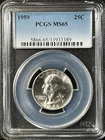 1959  25C Washington Quarter Dollar PCGS MS65  33933389